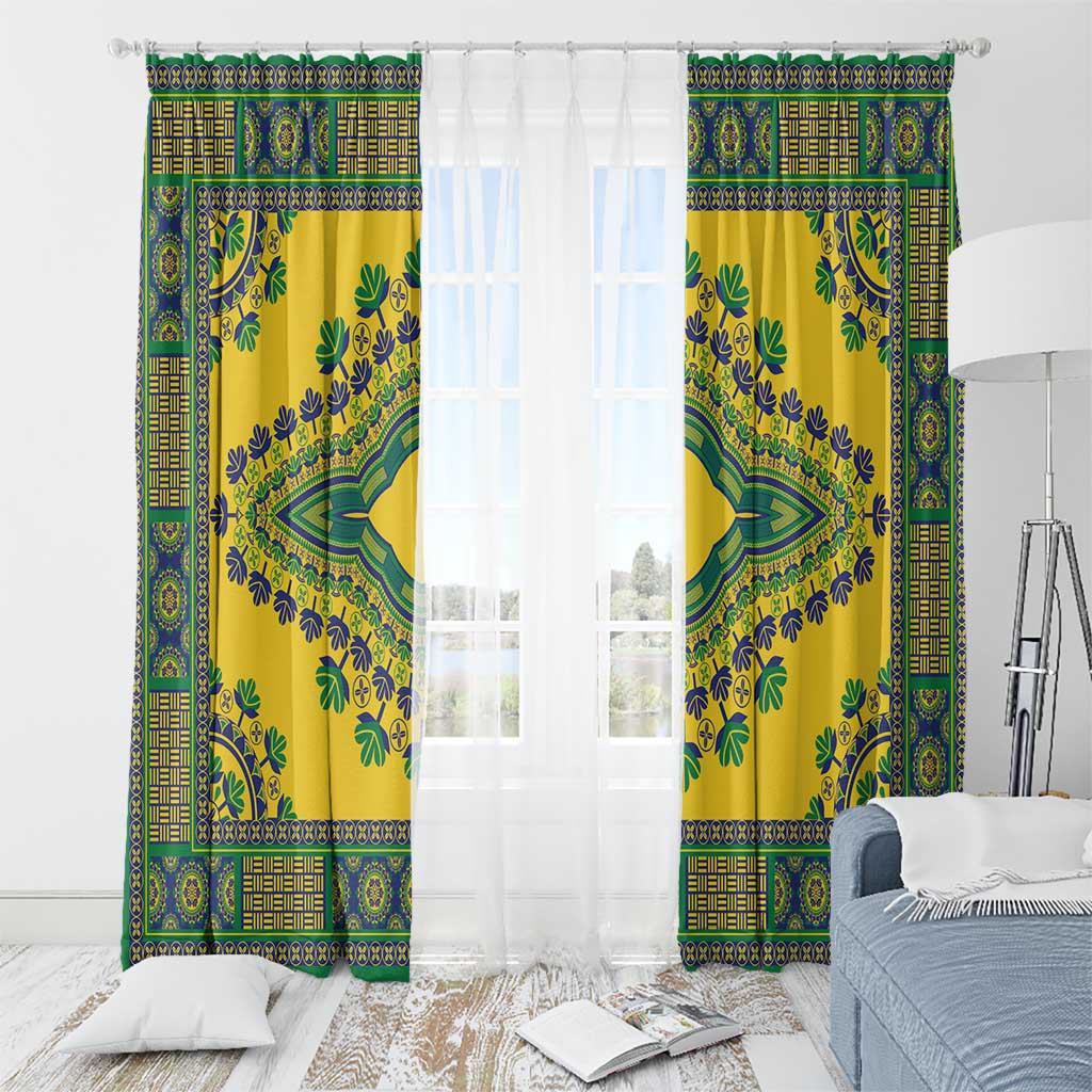 Grenadines Dashiki Window Curtain Proud To Be Grenadines - Wonder Print Shop