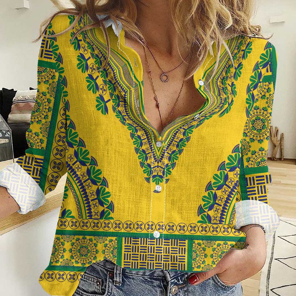 Grenadines Dashiki Women Casual Shirt Proud To Be Grenadines - Wonder Print Shop