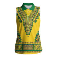 Grenadines Dashiki Women Sleeveless Polo Shirt Proud To Be Grenadines - Wonder Print Shop