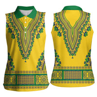 Grenadines Dashiki Women Sleeveless Polo Shirt Proud To Be Grenadines - Wonder Print Shop