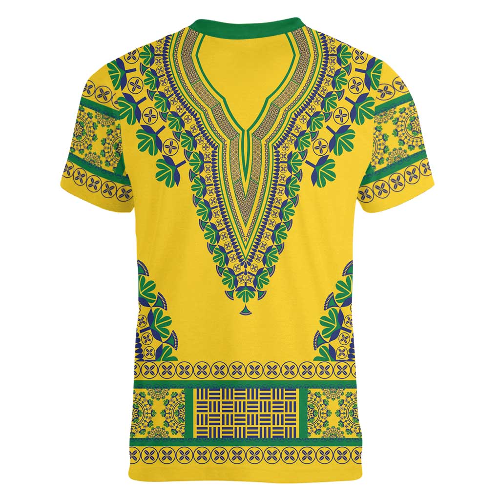 Grenadines Dashiki Women V-Neck T-Shirt Proud To Be Grenadines - Wonder Print Shop