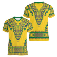 Grenadines Dashiki Women V-Neck T-Shirt Proud To Be Grenadines - Wonder Print Shop