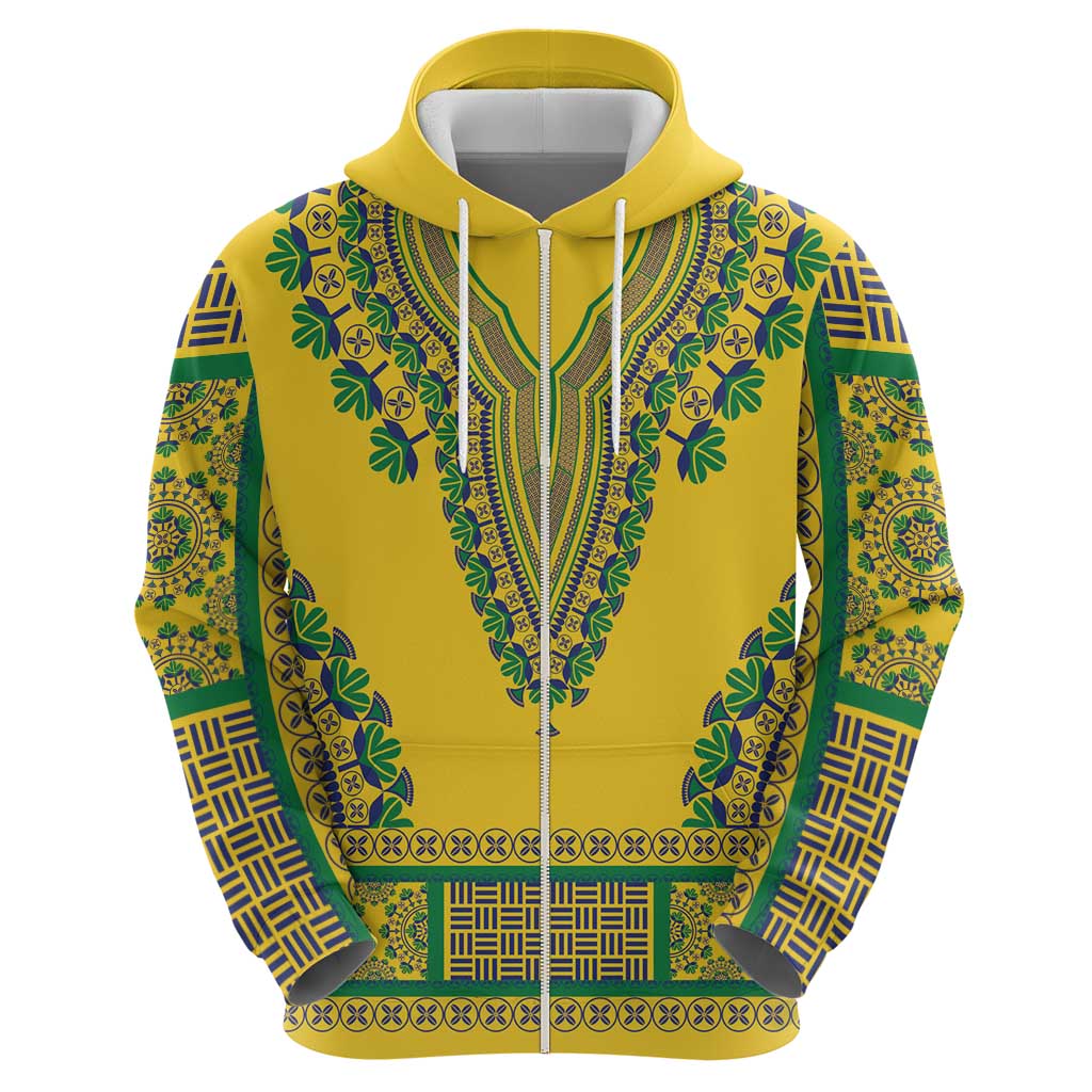 Grenadines Dashiki Zip Hoodie Proud To Be Grenadines - Wonder Print Shop