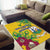 Saint Vincent and the Grenadines Area Rug Stylized Peacock Feather Royal