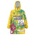 Personalized Saint Vincent and the Grenadines Wearable Blanket Hoodie Stylized Peacock Feather Royal - Wonder Print Shop
