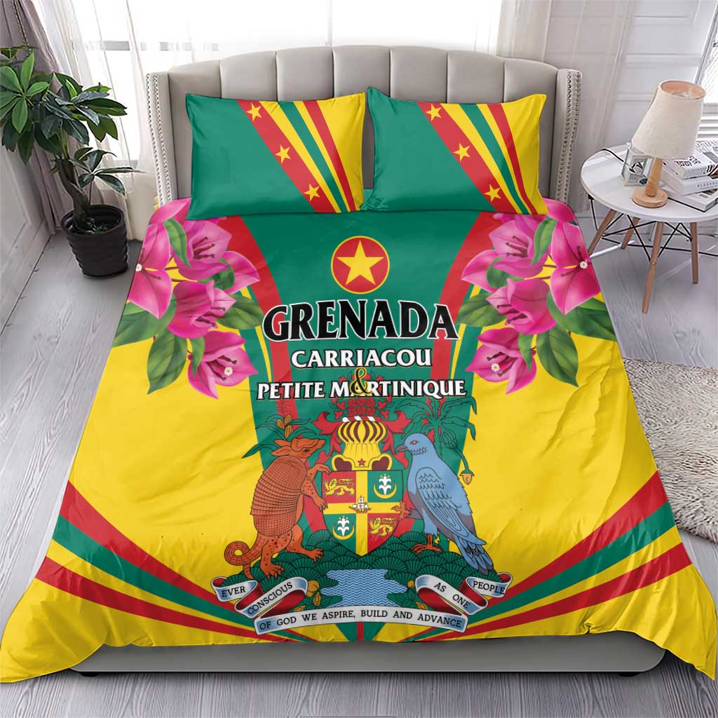 Carriacou and Petite Martinique Bedding Set Bougainvillea Flowers