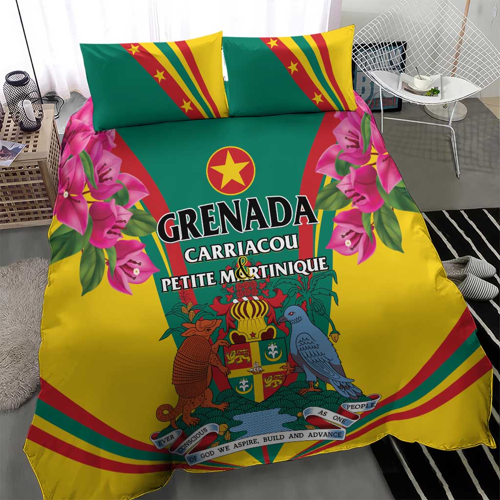 Carriacou and Petite Martinique Bedding Set Bougainvillea Flowers