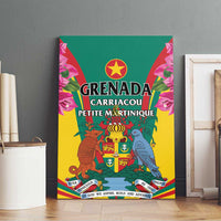 Carriacou and Petite Martinique Canvas Wall Art Bougainvillea Flowers