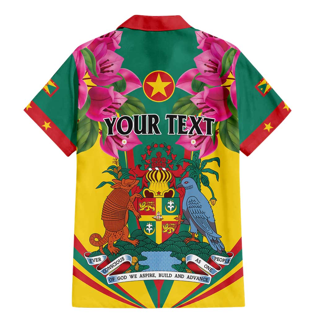 Personalized Carriacou and Petite Martinique Family Matching Mermaid Dress and Hawaiian Shirt Bougainvillea Flowers