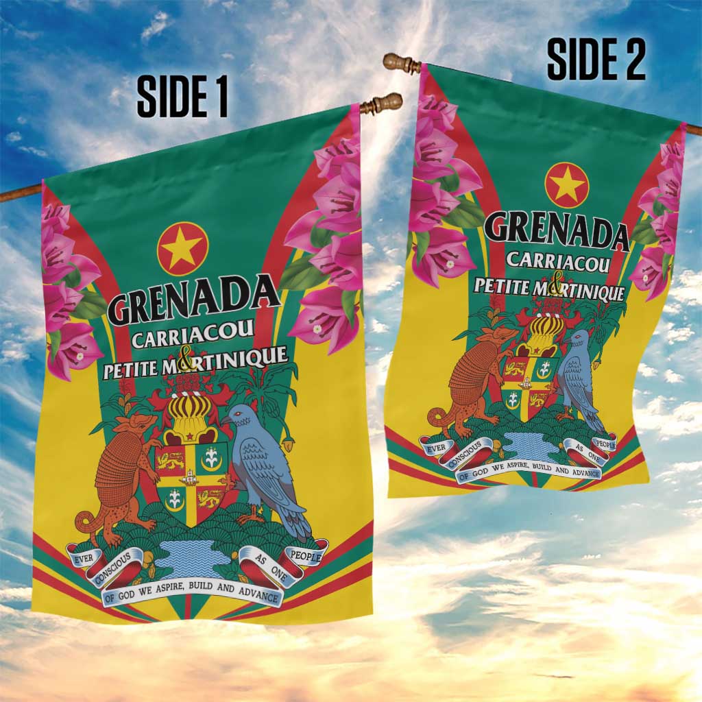 Carriacou and Petite Martinique Garden Flag Bougainvillea Flowers