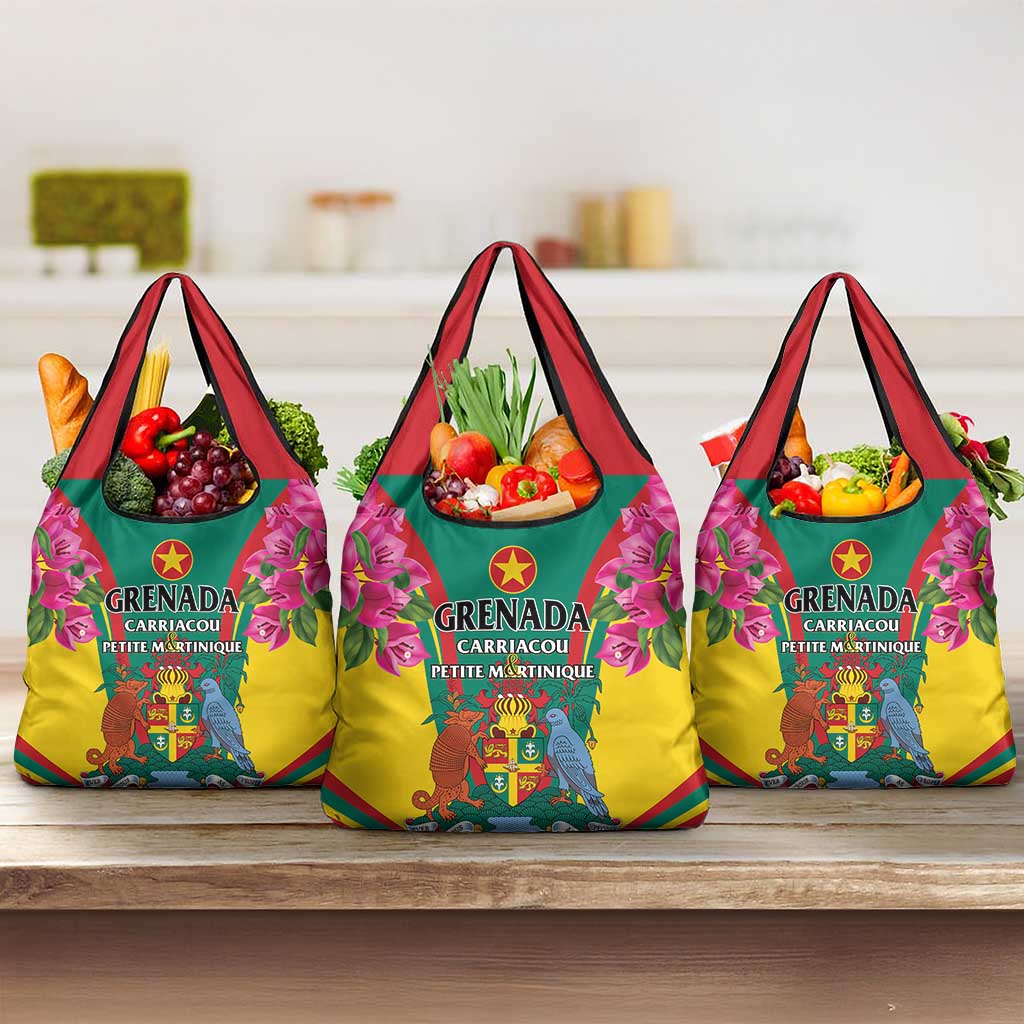 Carriacou and Petite Martinique Grocery Bag Bougainvillea Flowers