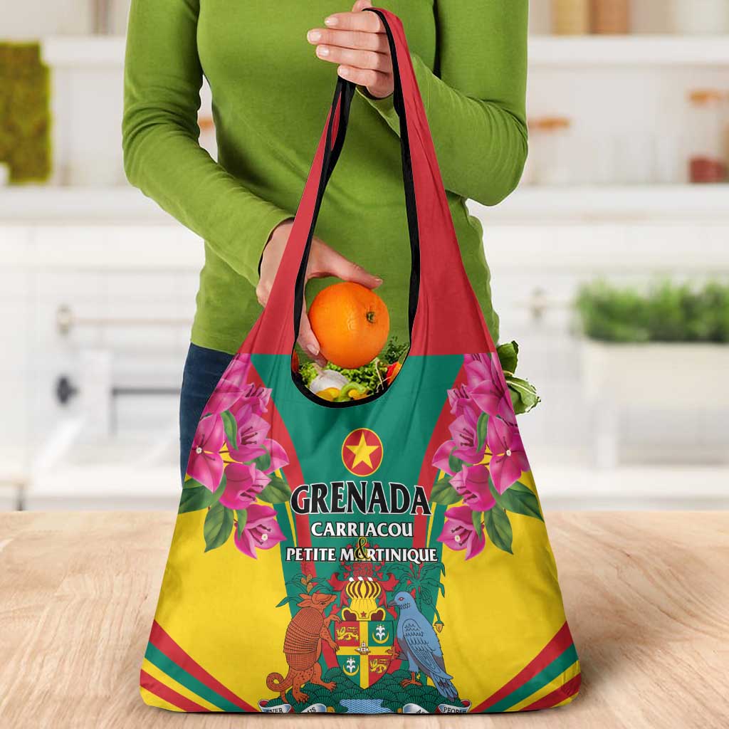 Carriacou and Petite Martinique Grocery Bag Bougainvillea Flowers