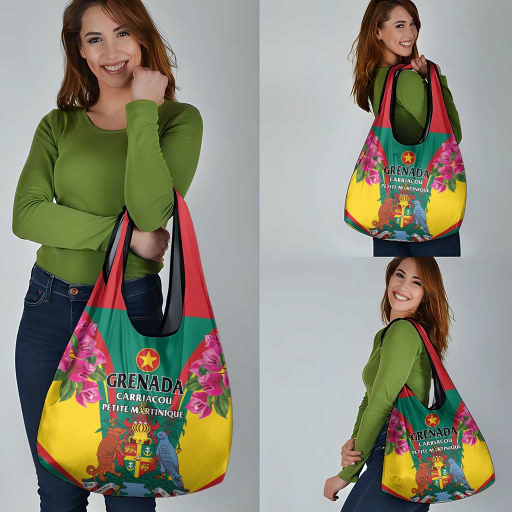 Carriacou and Petite Martinique Grocery Bag Bougainvillea Flowers