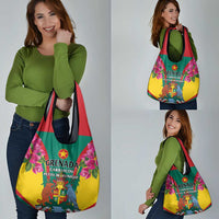 Carriacou and Petite Martinique Grocery Bag Bougainvillea Flowers