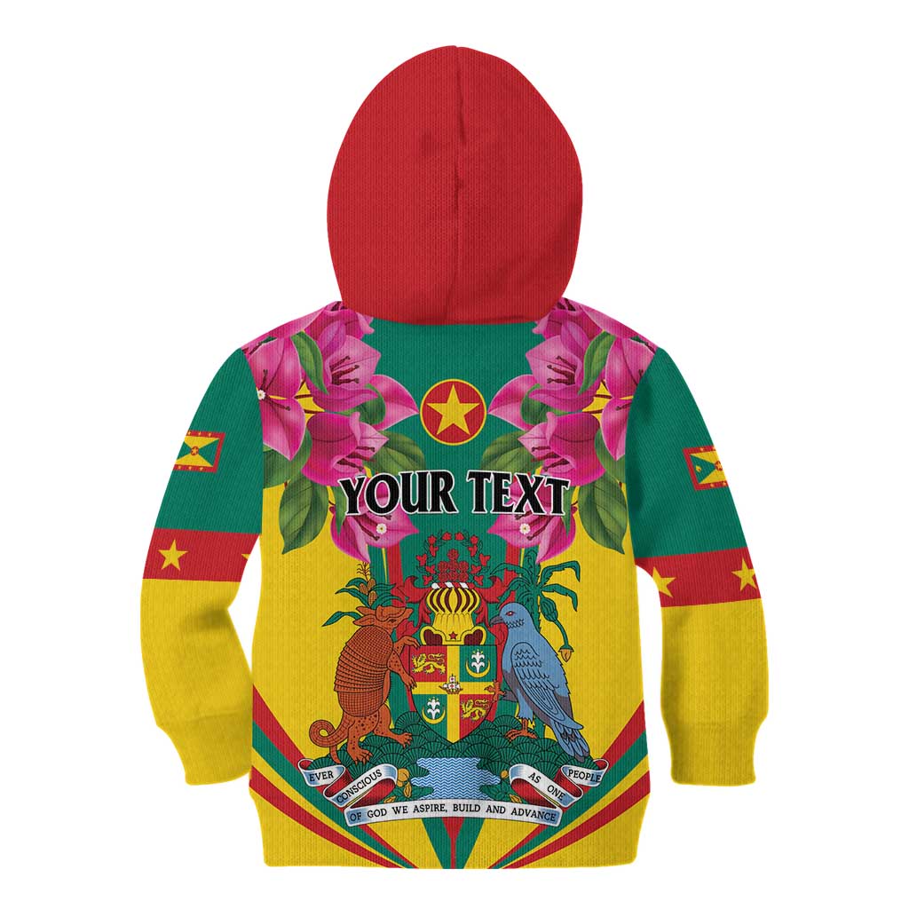 Personalized Carriacou and Petite Martinique Kid Hoodie Bougainvillea Flowers