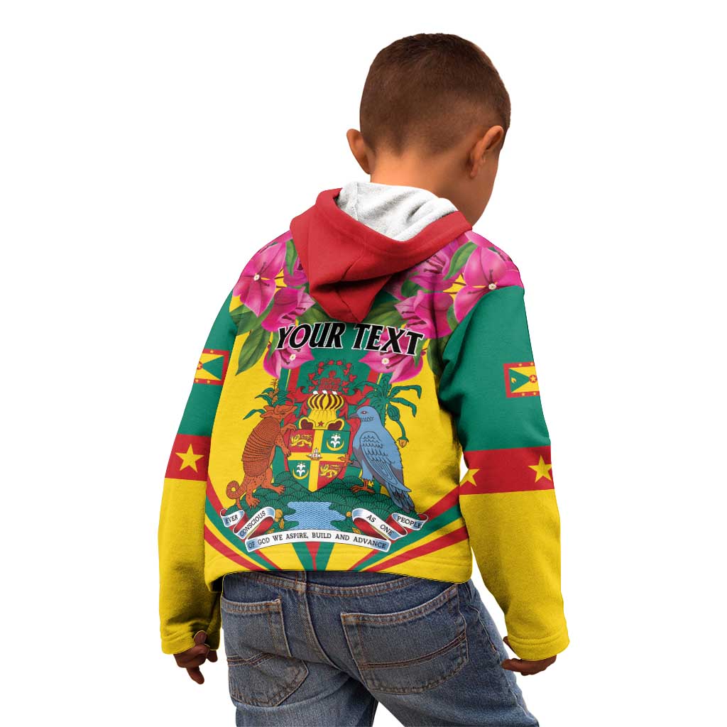 Personalized Carriacou and Petite Martinique Kid Hoodie Bougainvillea Flowers