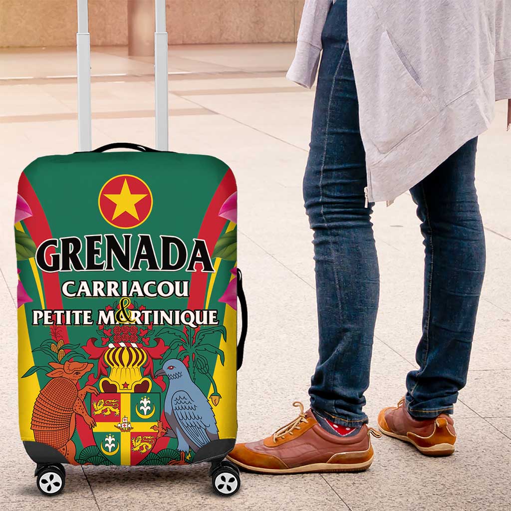Carriacou and Petite Martinique Luggage Cover Bougainvillea Flowers