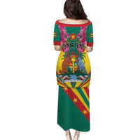 Personalized Carriacou and Petite Martinique Puletasi Bougainvillea Flowers - Wonder Print Shop