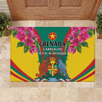 Carriacou and Petite Martinique Rubber Doormat Bougainvillea Flowers - Wonder Print Shop