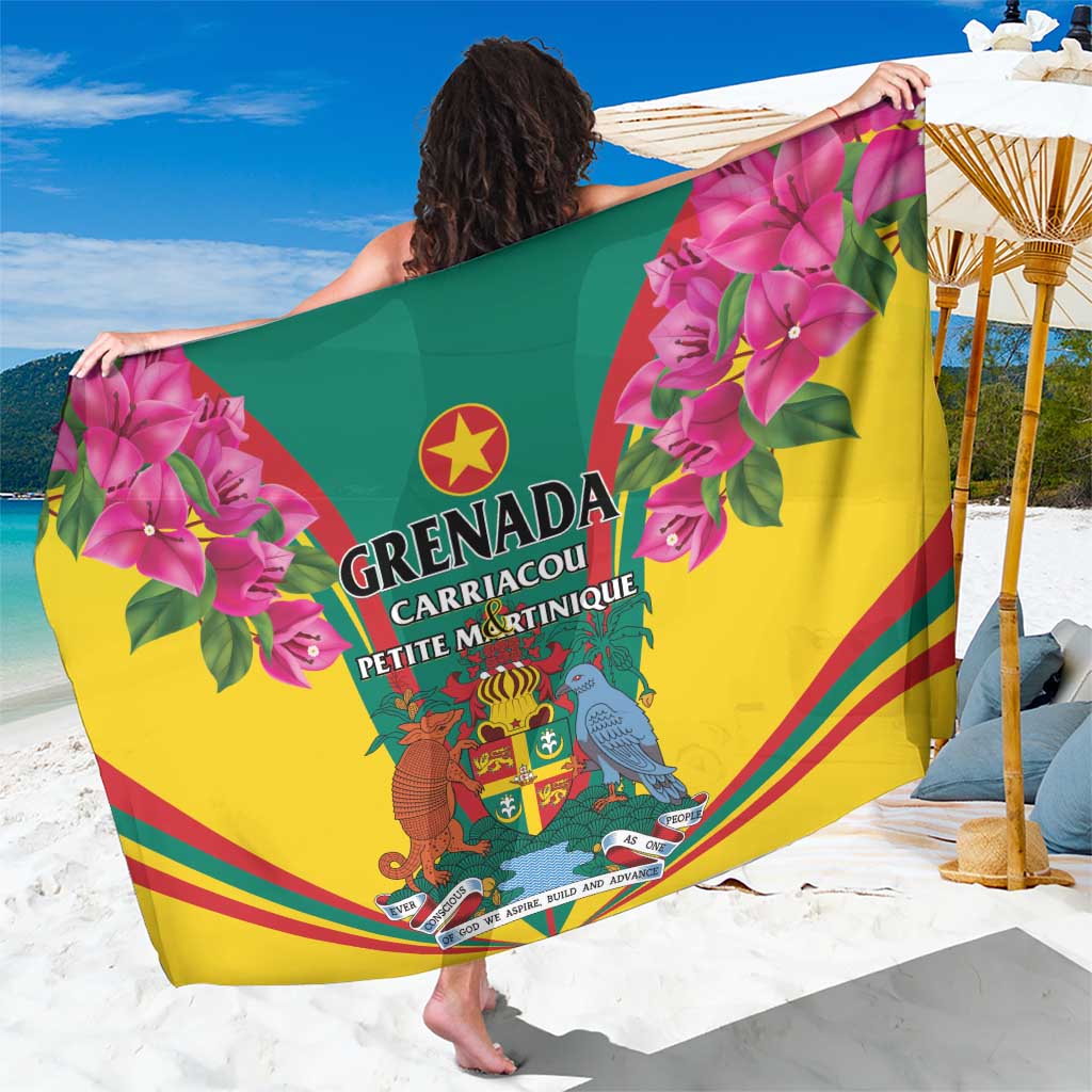 Carriacou and Petite Martinique Sarong Bougainvillea Flowers - Wonder Print Shop