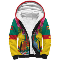 Personalized Carriacou and Petite Martinique Sherpa Hoodie Bougainvillea Flowers - Wonder Print Shop