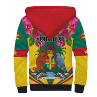 Personalized Carriacou and Petite Martinique Sherpa Hoodie Bougainvillea Flowers - Wonder Print Shop