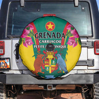 Carriacou and Petite Martinique Spare Tire Cover Bougainvillea Flowers - Wonder Print Shop