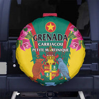Carriacou and Petite Martinique Spare Tire Cover Bougainvillea Flowers - Wonder Print Shop