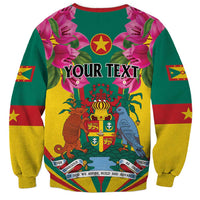 Personalized Carriacou and Petite Martinique Sweatshirt Bougainvillea Flowers - Wonder Print Shop