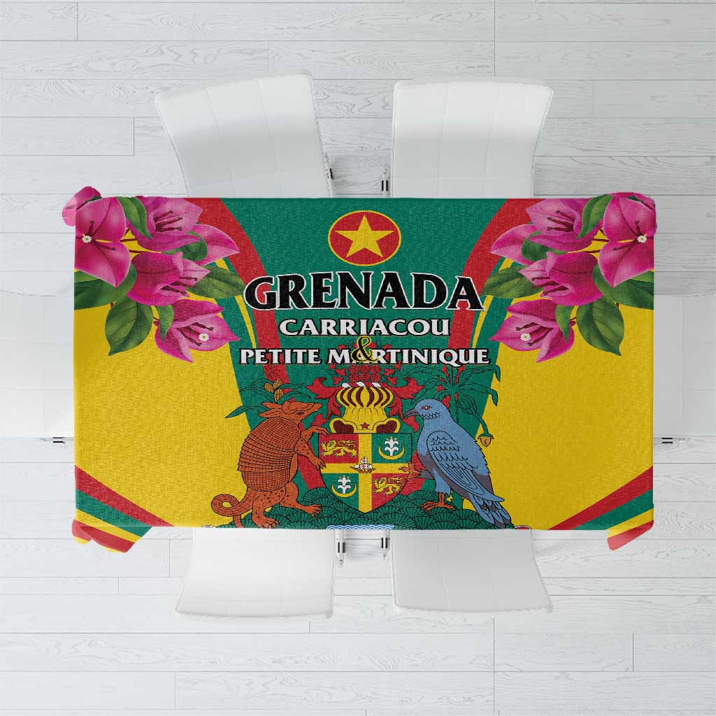 Carriacou and Petite Martinique Tablecloth Bougainvillea Flowers - Wonder Print Shop