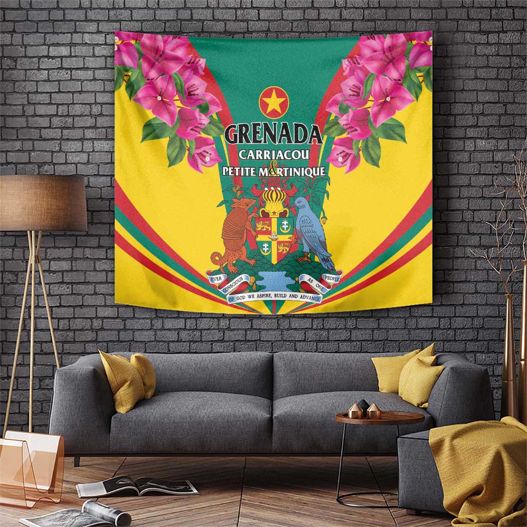 Carriacou and Petite Martinique Tapestry Bougainvillea Flowers - Wonder Print Shop