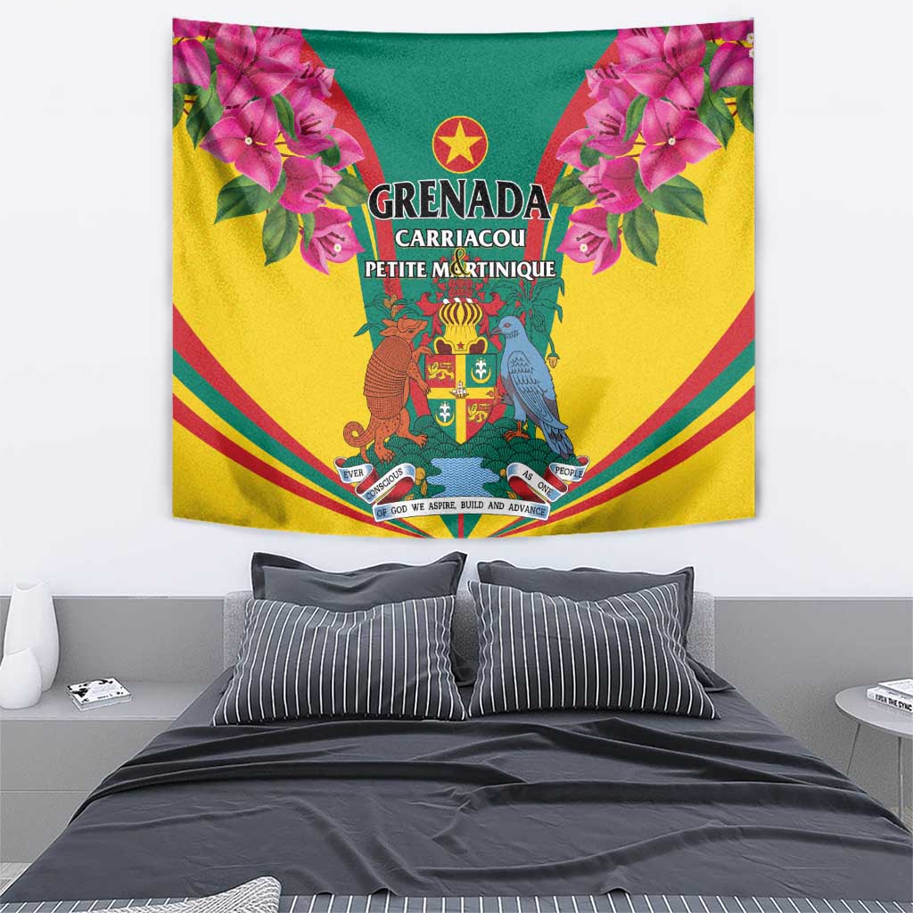 Carriacou and Petite Martinique Tapestry Bougainvillea Flowers - Wonder Print Shop