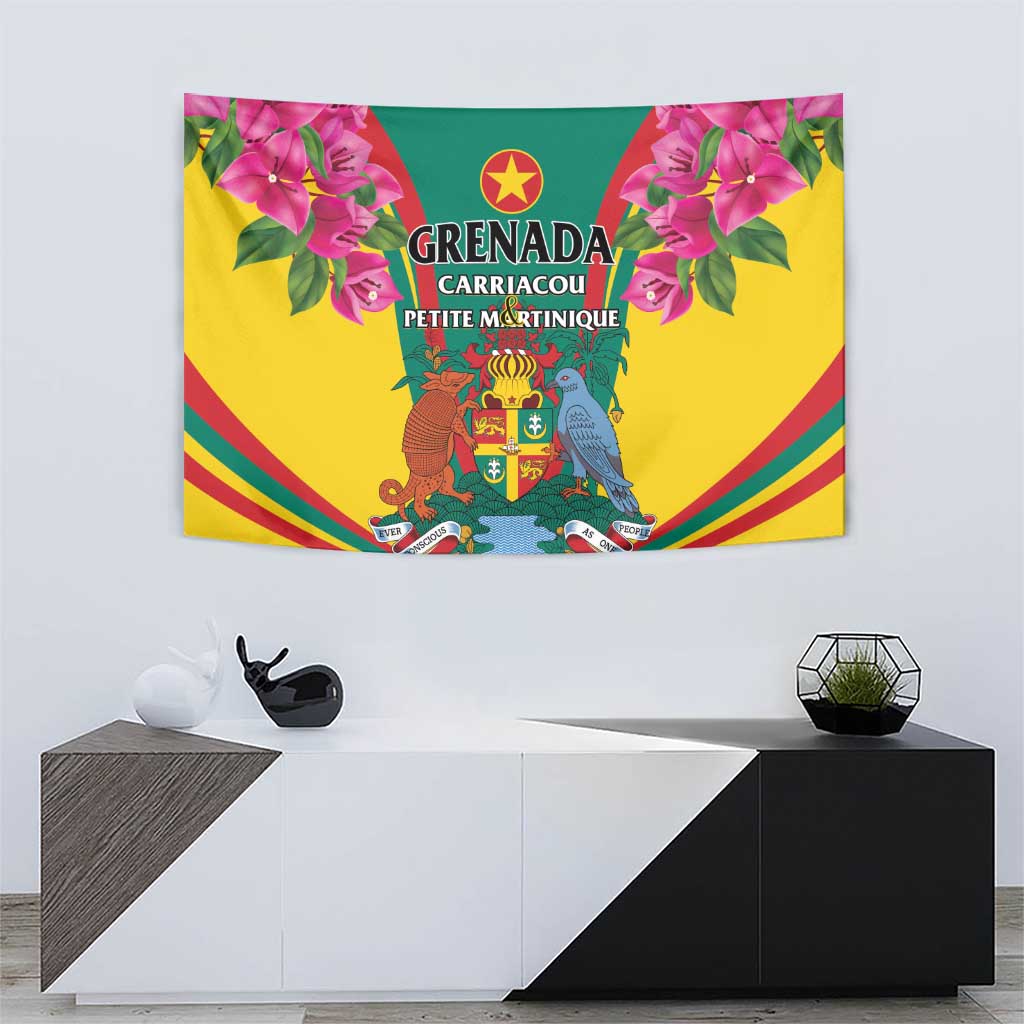 Carriacou and Petite Martinique Tapestry Bougainvillea Flowers - Wonder Print Shop