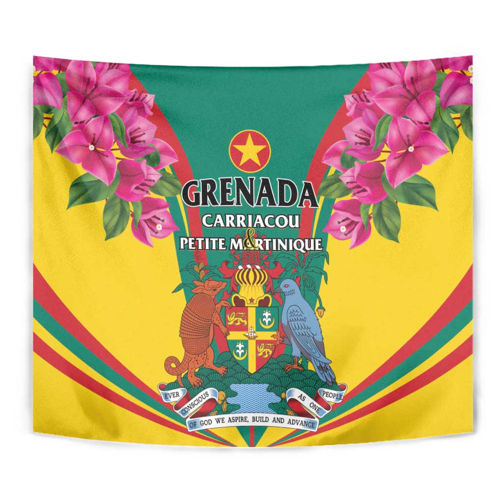 Carriacou and Petite Martinique Tapestry Bougainvillea Flowers - Wonder Print Shop