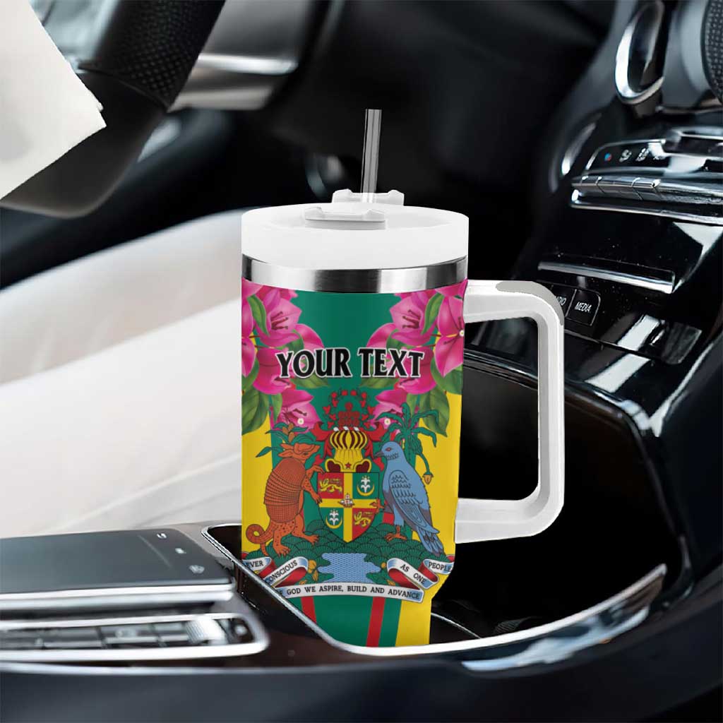 Personalized Carriacou and Petite Martinique Tumbler With Handle Bougainvillea Flowers - Wonder Print Shop