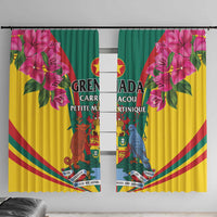 Carriacou and Petite Martinique Window Curtain Bougainvillea Flowers - Wonder Print Shop