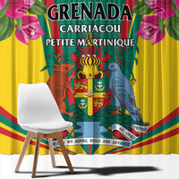 Carriacou and Petite Martinique Window Curtain Bougainvillea Flowers - Wonder Print Shop