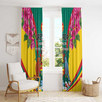 Carriacou and Petite Martinique Window Curtain Bougainvillea Flowers - Wonder Print Shop