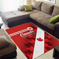Canada Maple Leaf Area Rug A mari usque ad mare