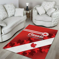Canada Maple Leaf Area Rug A mari usque ad mare