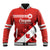 Personalised Canada Maple Leaf Baseball Jacket A mari usque ad mare