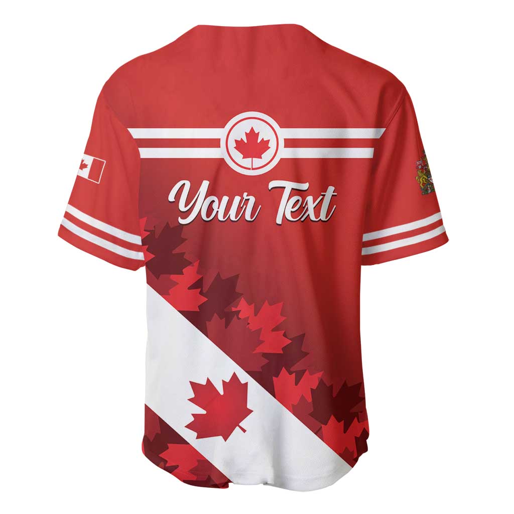 Personalised Canada Maple Leaf Baseball Jersey A mari usque ad mare