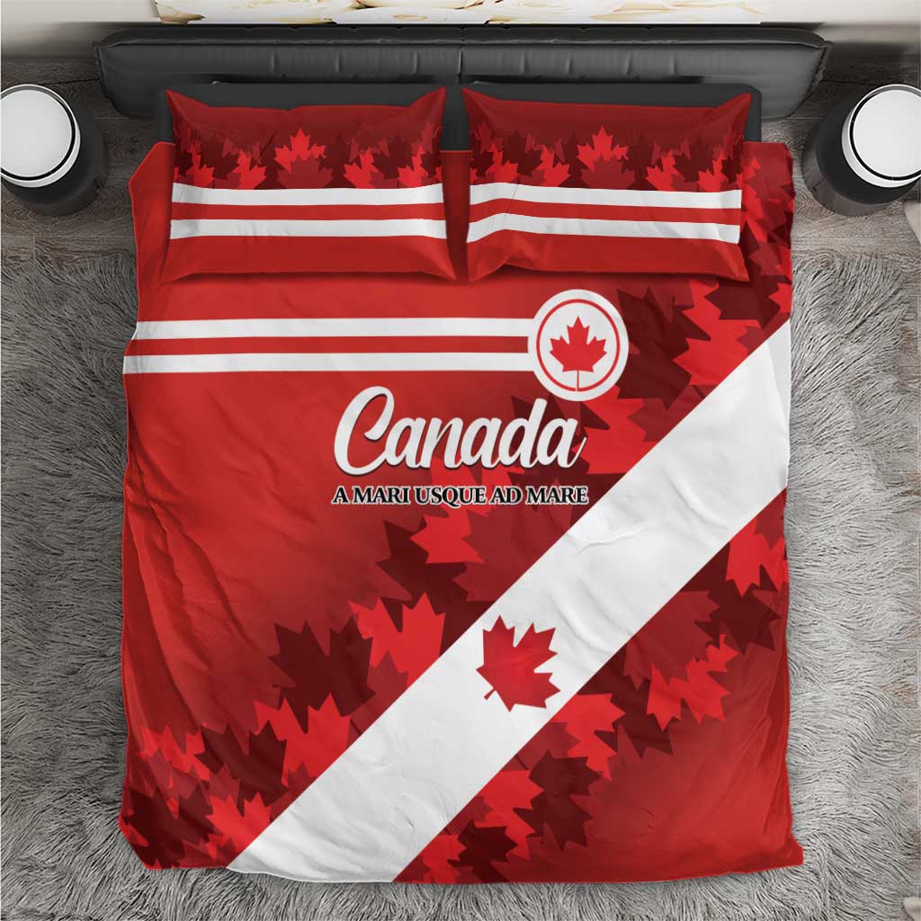 Canada Maple Leaf Bedding Set A mari usque ad mare