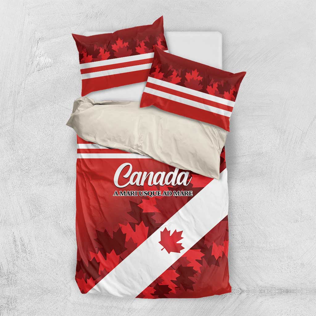 Canada Maple Leaf Bedding Set A mari usque ad mare