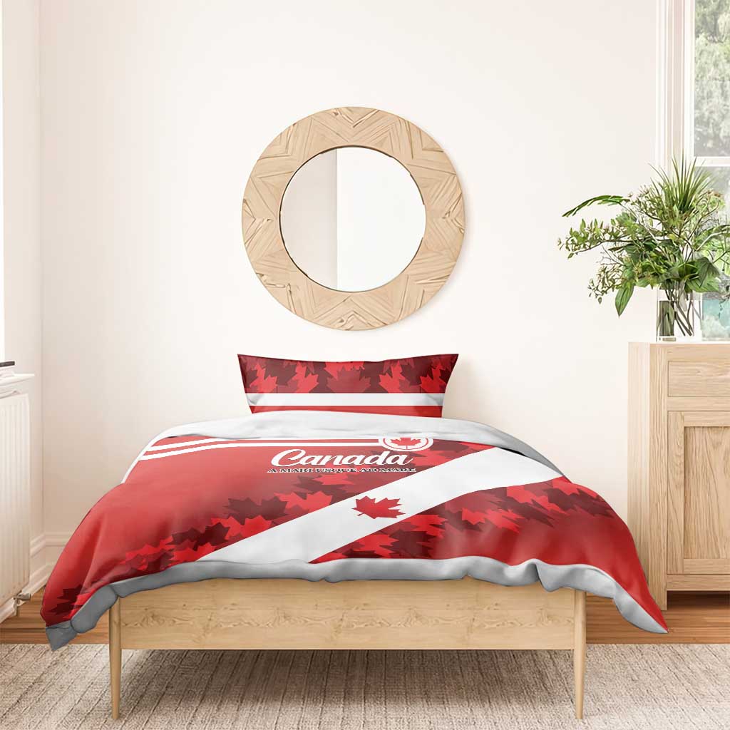 Canada Maple Leaf Bedding Set A mari usque ad mare