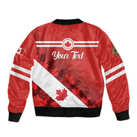 Personalised Canada Maple Leaf Bomber Jacket A mari usque ad mare