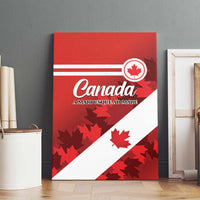 Canada Maple Leaf Canvas Wall Art A mari usque ad mare