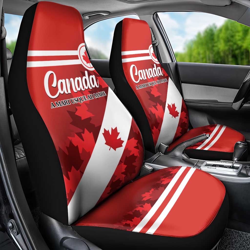 Canada Maple Leaf Car Seat Cover A mari usque ad mare