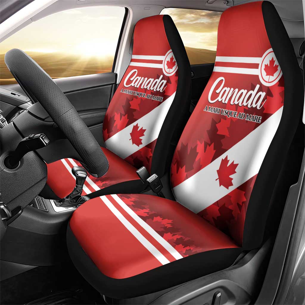 Canada Maple Leaf Car Seat Cover A mari usque ad mare