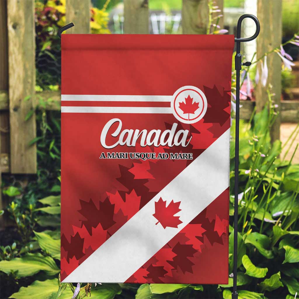 Canada Maple Leaf Garden Flag A mari usque ad mare